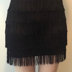BCBG 20s Fringe Flapper Skirt